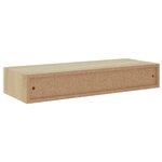 vidaXL Étagères à tiroir murales 2 Pièces Chêne et blanc 60x23 5x10cm MDF
