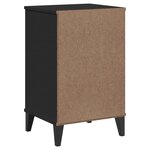 vidaXL Table de chevet VIKEN noir bois d'ingénierie