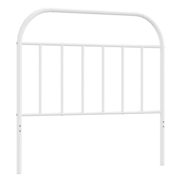vidaXL Tête de lit métal blanc 100 cm
