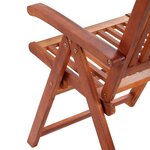 vidaXL Chaises pliables de jardin lot de 4 Bois d'acacia solide