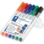 Marqueurs pour tableau blanc lumocolor  étui de 6 staedtler