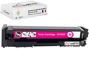 201X - 1 toner compatible avec HP 201X CF402X Magenta - Entreprise française