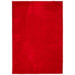 vidaXL Tapis HUARTE à poils courts doux et lavable rouge 140x200 cm