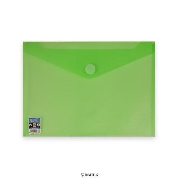 Lot de 10 enveloppes verte avec fermeture velcro 240x335 mm (a4+) v-lock