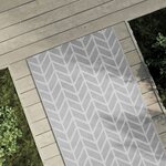 vidaXL Tapis d'extérieur Gris 80x150 cm PP