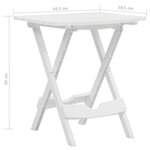 vidaXL Table pliable de jardin 45 5x38 5x50 cm Blanc