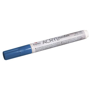 Crayon - feutre acrylique bleu azur Pointe ronde 2 - 4mm avec soupape