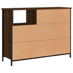 vidaXL Buffet chêne marron 100x33x75 cm bois d'ingénierie