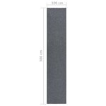 vidaXL Tapis 100x500 cm Gris