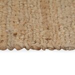 vidaXL Tapis tissé à la main Jute 120 x 180 cm Naturel