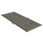 vidaXL Coussins de chaise à dossier haut lot de 6 gris foncé mélangé