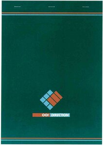 Bloc direction A5 100 Feuilles Agrafées 70g Couverture vernie 001BLOC