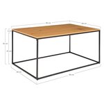 House Nordic Table basse Avery Chêne et noir