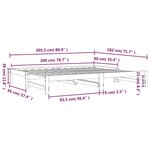 vidaXL Lit coulissant Marron miel 2x(90x200) cm Bois de pin solide