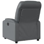 vidaXL Fauteuil de massage inclinable Gris Similicuir