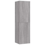 vidaXL Meuble TV mural Sonoma gris 30 5x30x110 cm