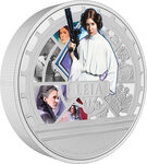 Pièce de monnaie en Argent 10 Dollars g 93.3 (3 oz) Millésime 2023 Star Wars PRINCESS LEIA ORGANA