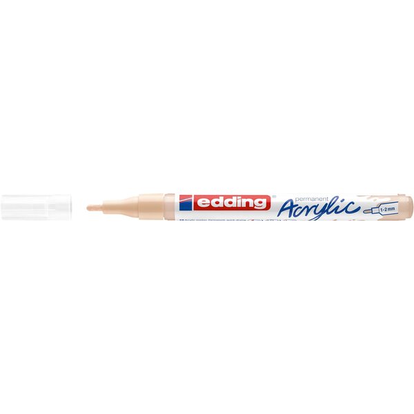 Marqueur acrylique fin 5300 beige chaud 1-2 mm x 10 EDDING