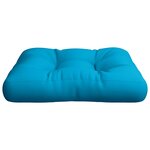 vidaXL Coussin de palette bleu 58x58x10 cm tissu