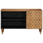 vidaXL Meuble TV 80x33x46 cm bois massif de manguier