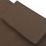 vidaXL Lit de jardin Marron 200x90 cm Acier