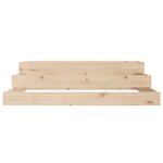vidaXL Jardinière 107x107x27 cm Bois massif de pin