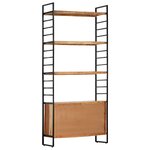 vidaXL Bibliothèque à 4 niveaux 80x30x180 cm Bois d'acacia massif