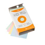 Étui de 100 fiches bristol quadrillé 5x5 non perforé 75x125mm Assorties x 10 EXACOMPTA