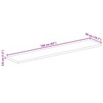 vidaXL Dessus de table 160x50x3 8cm rectangulaire bois massif récupéré