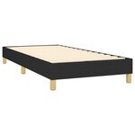 vidaXL Sommier à lattes de lit avec matelas et LED Noir 90x200cm Tissu