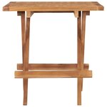 vidaXL Table pliable de jardin 50x50x50 cm Bois de teck solide