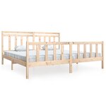 vidaXL Cadre de lit Bois massif 200x200 cm