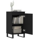 vidaXL Buffets 2 Pièces noir 40x35x70 cm bois d’ingénierie
