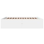 vidaXL Cadre de lit blanc 180x200 cm bois d'ingénierie