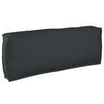 vidaXL Set de coussins pour palette 2 pièces en tissu Oxford noir