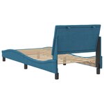 vidaXL Cadre de lit sans matelas bleu 90x200 cm velours