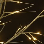 vidaXL Sapin de Noël 200 LED blanc chaud Saule 2 2 m Int/Ext