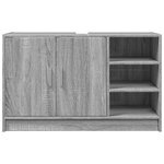 vidaXL Armoire d'évier sonoma gris 90x29x55 cm bois d'ingénierie