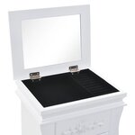vidaXL Armoire à bijoux sur pieds Blanc