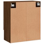 vidaXL Armoire murale chêne marron 60x31x70 cm bois d'ingénierie