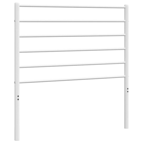 vidaXL Tête de lit métal blanc 100 cm