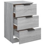 vidaXL Table de chevet Sonoma gris 40x36x65 cm