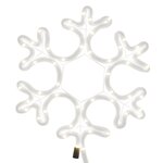 vidaXL Figure de flocon de neige de Noël et 48 LED Blanc chaud 27x27cm