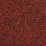 vidaXL Tapis d'escalier auto-adhésif Poinçon aiguilleté 15 Pièces Rouge