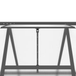 vidaXL Serre avec cadre de base anthracite 169x169x195 cm aluminium