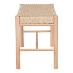 Banc en hêtre couleur bois 35 x 80 x 45 cm