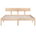 vidaXL Cadre de lit sans matelas bois massif 120x200 cm