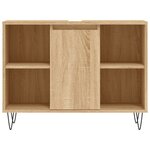 vidaXL Armoire salle de bain chêne sonoma 80x33x60cm bois d'ingénierie