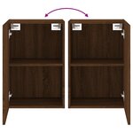 vidaXL Meubles TV muraux 2 Pièces chêne marron 40 5x30x60 cm