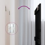 vidaXL Tête de lit murale Noir 82 5x3x90 cm Bois massif de pin